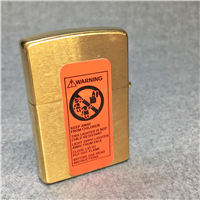 USS STETHEM DDG 63 Brushed Brass Lighter (Zippo, 2004) SEALED