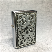 FLOURISH EMBLEM Street Chrome Lighter (Zippo, 2002) SEALED