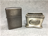 Camel 1930'S LADY BRADFORD Midnight Brushed Chrome Reproduction Table Lighter (Zippo, 1997)