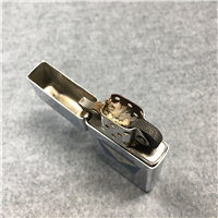 Vintage ROCKWELL STANDARD Polished Chrome Slim Advertising Lighter (Zippo 1965)