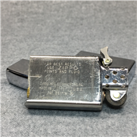 Vintage ROCKWELL STANDARD Polished Chrome Slim Advertising Lighter (Zippo 1967)
