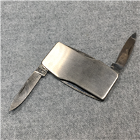 ZIPPO Lobster-Style Brushed Chrome Advertising Pocket Knife with Nail File