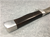 RON FRAZIER One-of-a-Kind Handmade 10" Wood Clip-Point Hunting Knife with Sheath