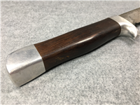 RON FRAZIER One-of-a-Kind Handmade 10" Wood Clip-Point Hunting Knife with Sheath