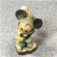 ANRI Walt Disney MICKEY MOUSE ICE SKATING Limited Edition Wood Carved Figurine