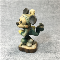 ANRI Walt Disney MICKEY MOUSE ICE SKATING Limited Edition Wood Carved Figurine