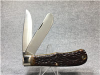 1970s CAMILLUS USA #10 American Wildlife PRONGHORN ANTELOPE Large Trapper Knife