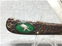 1970s CAMILLUS USA #10 American Wildlife PRONGHORN ANTELOPE Large Trapper Knife