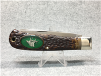 1970s CAMILLUS USA #10 American Wildlife BUGLING ELK Large Trapper Knife