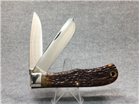 1970s CAMILLUS USA #10 American Wildlife BULL MOOSE Large Trapper Knife