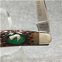 1970s CAMILLUS USA #17 American Wildlife CANADA GOOSE Bird Knife w/ Guthook