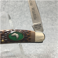 1970s CAMILLUS USA #17 American Wildlife RING-NECKED PHEASANT Bird Knife w/ Guthook