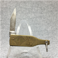 REMINGTON COCA-COLA Brass Bottle-Shaped 2-1/4 inch Single-Blade