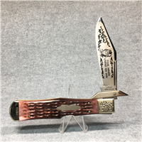 COAL MINERS UNITED WE WIN Star 3340-C Limited Edition Jigged Bone Cheetah Lockback Knife