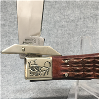 COAL MINERS UNITED WE WIN Star 3340-C Limited Edition Jigged Bone Cheetah Lockback Knife