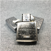 3D GEOMETRIC PATTERN Engraved Monogram "SWG" Satin Chrome Lighter (Zippo, 2007)
