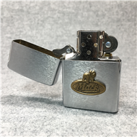 MACK TRUCKS Bulldog Emblem Advertising Logo Brushed Chrome Lighter (Zippo, 2000)