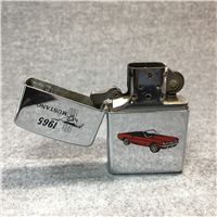 1965 RED FORD MUSTANG Polished Chrome Lighter (Zippo, 1990)