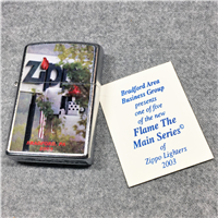 ZIPPO FLAME THE MAIN SERIES Limited Edition Street Chrome Lighter (Zippo, 2003) SEALED