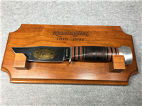 REMINGTON RH-33C Limited Edition 175th Anniversary Hunting Knife w/ Wall Plaque