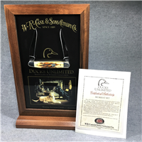 2007 CASE XX USA MUSKRAT Ltd Ed *Ducks Unlimited* Stag Muskrat , Desk Stand, COA