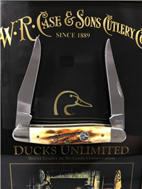 2007 CASE XX USA MUSKRAT Ltd Ed *Ducks Unlimited* Stag Muskrat , Desk Stand, COA