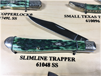 2008 CASE XX Limited Edition 1/250 Green Jig Bone 9 Knife Pocket Worn Mint Set