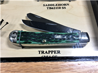 2008 CASE XX Limited Edition 1/250 Green Jig Bone 9 Knife Pocket Worn Mint Set