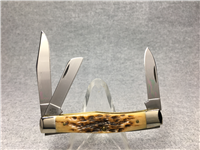 2007 CASE XX 63032 CV Amber Jigged Bone Medium Stockman Knife