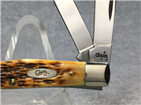 2007 CASE XX 63032 CV Amber Jigged Bone Medium Stockman Knife