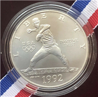 1992-D XXV Olympic Uncirculated Silver Dollar
