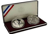 1999 Dolley Madison 2 Coin Silver Dollar Set