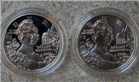 1999 Dolley Madison 2 Coin Silver Dollar Set