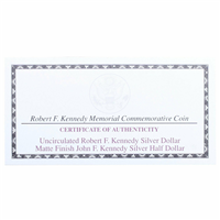 1998 Kennedy 2 Coin Collector's Set