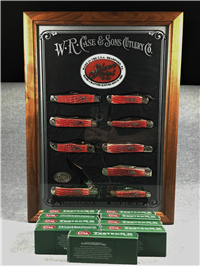 2004 Case Dark Red Limited Edition 9-Knife Mint Set