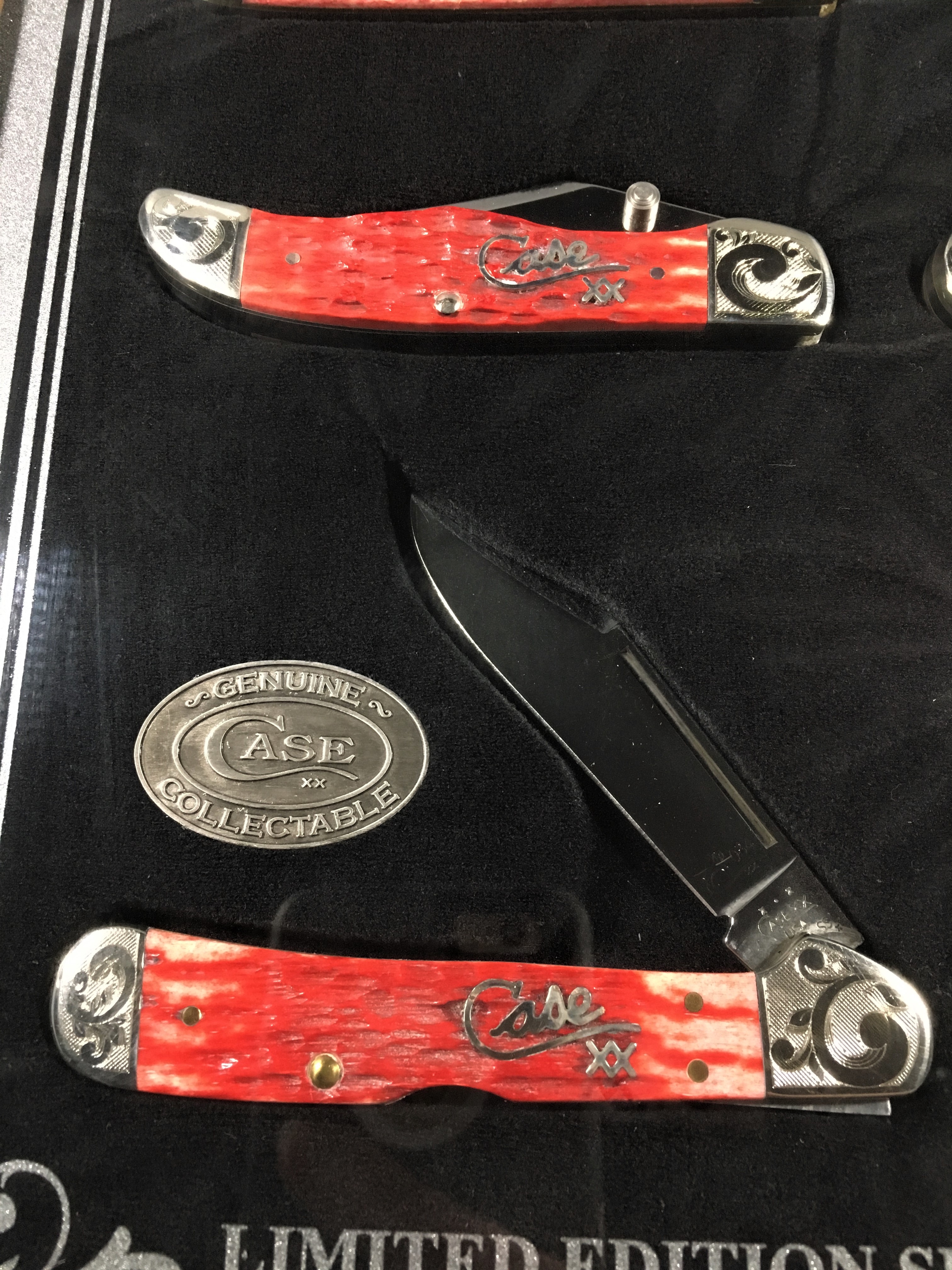 How much is 2004 CASE XX Limited Edition 1/250 Red Jig Bone Silver