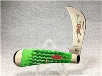 2011 Case 61011 SS Bright Green Christmas Hawkbill Pruner