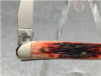 2003 CASE BROTHERS 610096 SS Limited Ed Red Jig Bone Tiny Texas Toothpick Knife