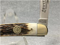 SCHRADE 1083TXST Remember the Alamo 175th Anniv Texas Stag Toothpick Knife