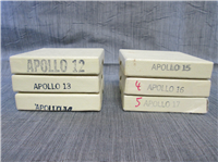 1970 Franklin Mint Apollo Flight Bronze Medals Collection 