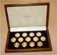 The Bicentennial Gold Medals Collection of the 13 Thirteen Original States   (Franklin Mint, 1975)