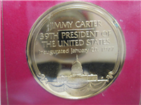 Franklin Mint  Carter Ford Presidential Debate Eyewitness Medal (24KT GP)