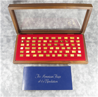 The American Flags of the Revolution 24 KT Gold Mini-Ingot Collection (Franklin Mint, 1975)