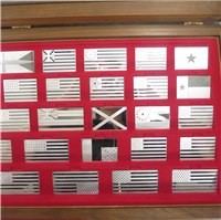 The Great Flags of America Ingots Collection (Franklin Mint, 42 large ingots, 1974)