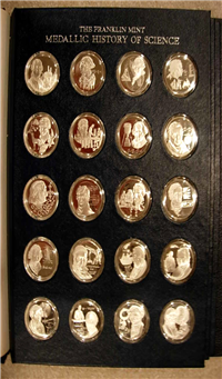 1978 Franklin Mint Sterling Silver Medallic History of Science Medals Collection 