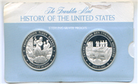 1976 Franklin Mint The History of the United States USA Medals Collection 