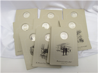 The Patriots Hall of Fame Era of Progress Medals Collection   (Franklin Mint,  1974)