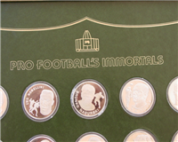 1977 Franklin Mint Pro Football Hall Of Fame's Pro Football's Immortals Sterling Silver Medals Collection 