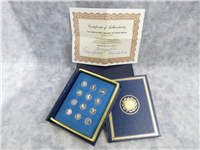 Gilroy Roberts Treasury of Zodiac Mini-Coin Proof Medals (Franklin Mint, 1970)