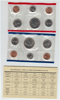 1990 Uncirculated Set (10 coins)